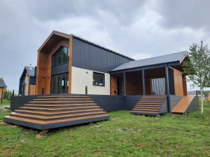 Финишная внешняя и внутренняя отделка дома 177 кв.м. в КП Экоозеро.