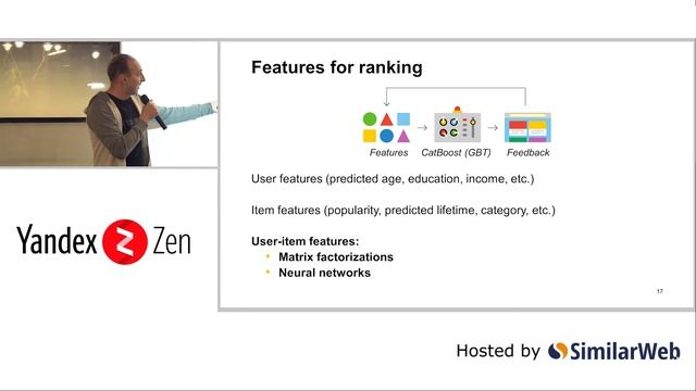 Y-DATA#3 - Andrey Zimovnov: Large-scale recommender system for algorithm-driven content feed смотреть онлайн