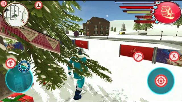 Super Santa Rope Hero Gangster Mafia Crime Battle Android Gameplay смотреть онлайн