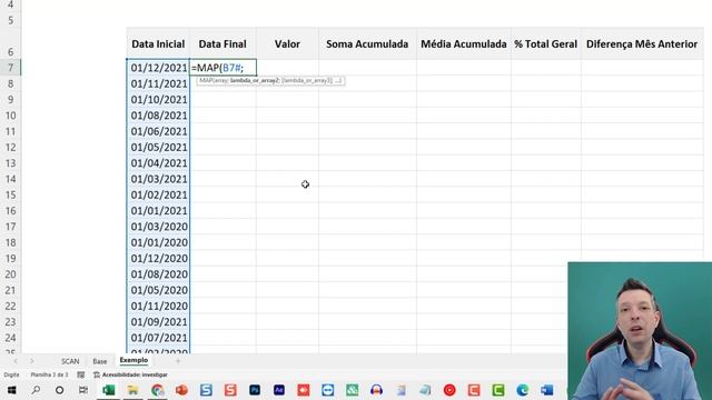 Função SCAN Excel смотреть онлайн