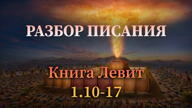 Разбор Писания. Книга Левит 1. 10-17 смотреть онлайн