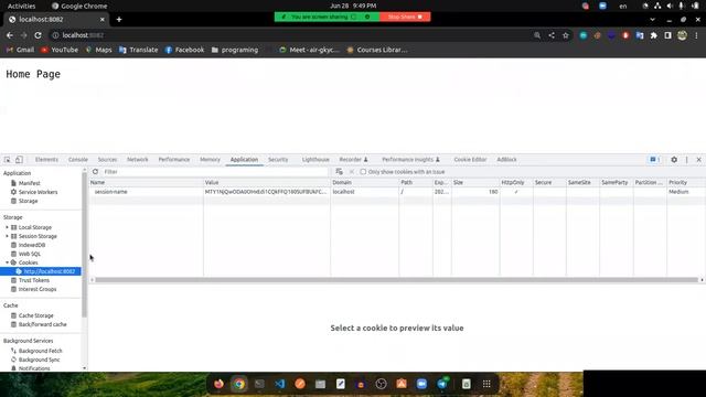 create and delete HTTP cookie using Gorilla/session || Golang Web Development Live Class Bangla смотреть онлайн
