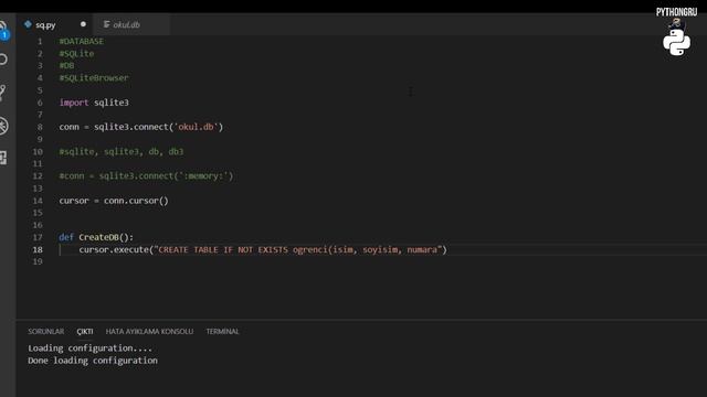 90 gunde PYTHON - VERI TABANLARI - SQLITE - PYTHON DERSLERI 29 смотреть онлайн
