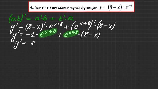 Производная на ЕГЭ в 2020 году. Пример №1 смотреть онлайн