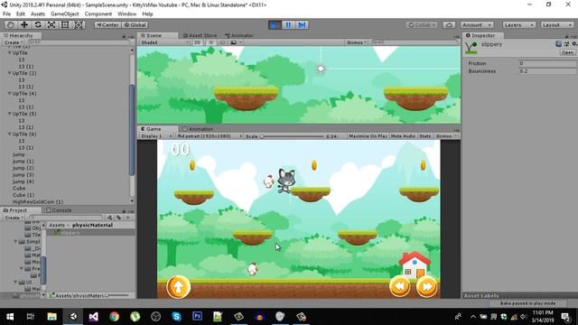 Unity 2D Player stuck with tiles [FIXED] смотреть онлайн