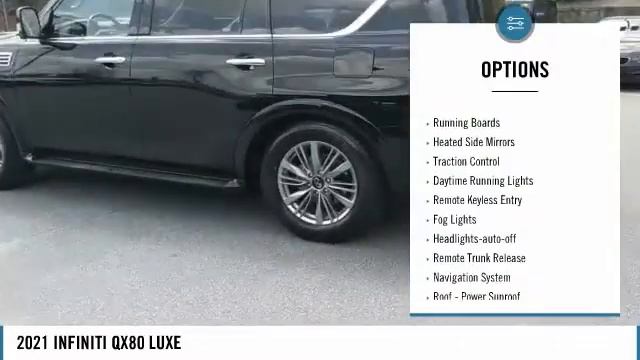 2021 INFINITI QX80 LUXE Used MP3518 смотреть онлайн