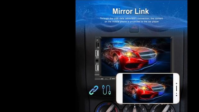 Uniwersal 2din car radio Wireless Carplay/AndroidAuto 7060D Pre-Review смотреть онлайн