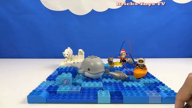 LEGO Duplo Fishing In The North Sea. LEGO Duplo Ideas Building. Строим из LEGO Duplo.