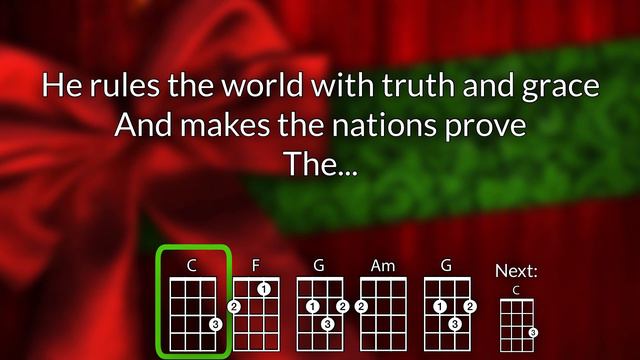 Joy to the World Ukulele Play Along (In C) смотреть онлайн