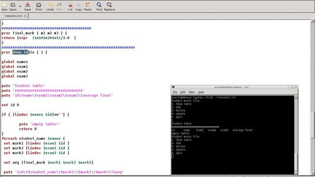 Programming in Tcl/Tk Lesson 12: Example application classsroom (Arabic Version) смотреть онлайн