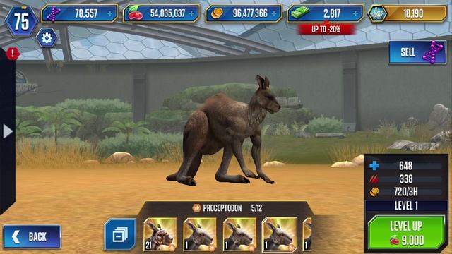 PROCOPTODON - Jurassic World The Game Vs Jurassic Park Builder смотреть онлайн