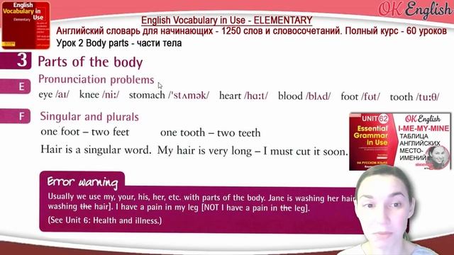 Тема 3 Parts of the Body - Части тела на английском.? Английский видео словарь для начинающих смотреть онлайн