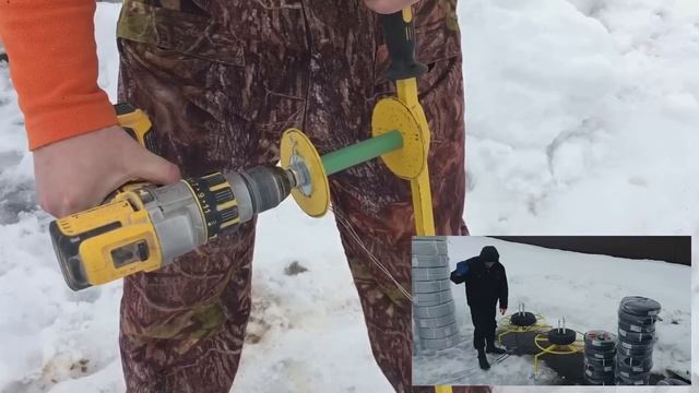 Затяжка 100 метров кабеля в гофру, или 200м провода  за раз. DeWalt