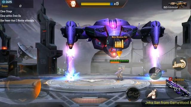 Level 4-6. Spaceship Combat. Прохождение игры Contra Returns на Android смотреть онлайн