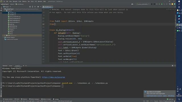 Creating CheckBox with Qt Designer - PyQt5 tutorial #6 смотреть онлайн