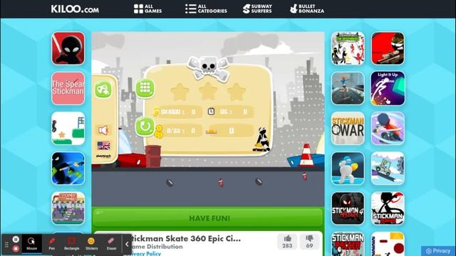 Stickman Skate (Online Skating Game) Free to Play смотреть онлайн