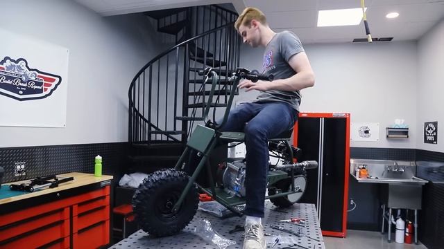 ONE DAY BUILD: 18HP RASCAL MINI BIKE BUILD from GoPowerSports! смотреть онлайн