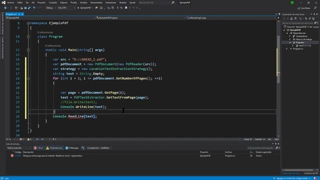 Como leer un PDF con c# смотреть онлайн
