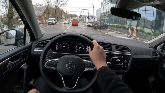 2022 Volkswagen Tiguan Allspace 1.5l 150HP | POV Test Drive | Wow a lot of space inside! смотреть онлайн