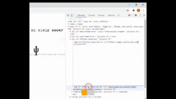 Playing Google Chrome Dino | Google Dinosaur Game Level 2