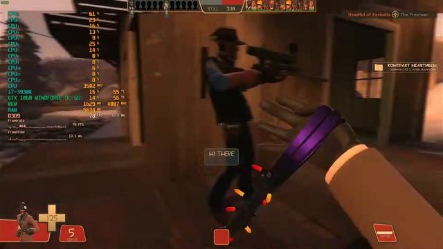 Team Fortress 2 i7 3930K RAM HYPER X 16GB DDR3 1600 Gigabyte GTX 1060 OC 6GB ULTRA смотреть онлайн