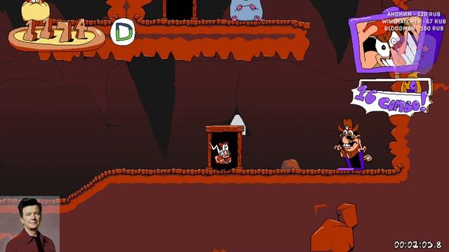 Стрим по Pizza tower #3.9 Круг 3,4.(lap 3,4) p rank смотреть онлайн