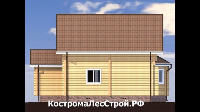 Лыткарино. Дом из бруса S=116 кв.м. 9х10 смотреть онлайн
