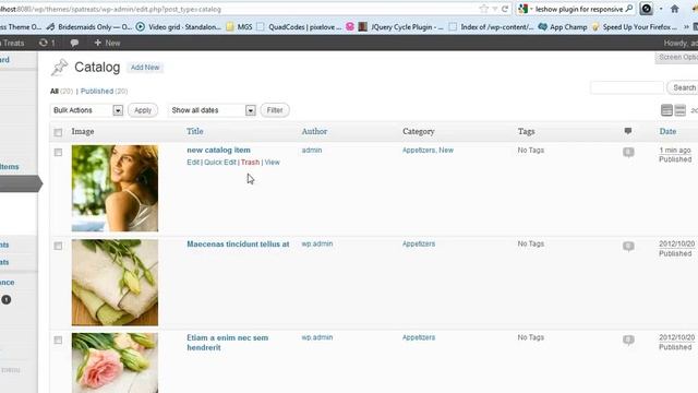 How to add Catalog page or Catalog Items in Spa Treats WP Theme смотреть онлайн