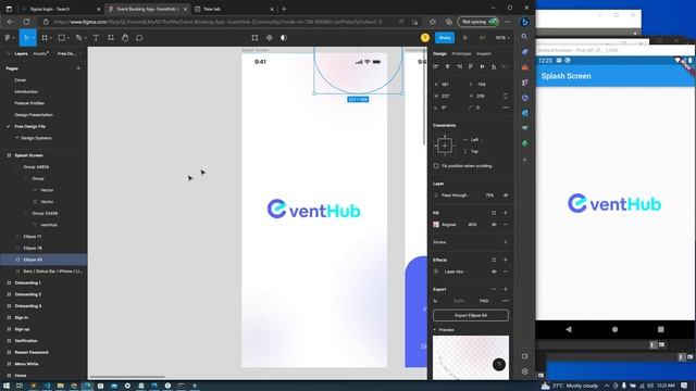 01 : Splash Screen | Event Booking App UI Kit in Flutter | Figma Design to Flutter UI смотреть онлайн