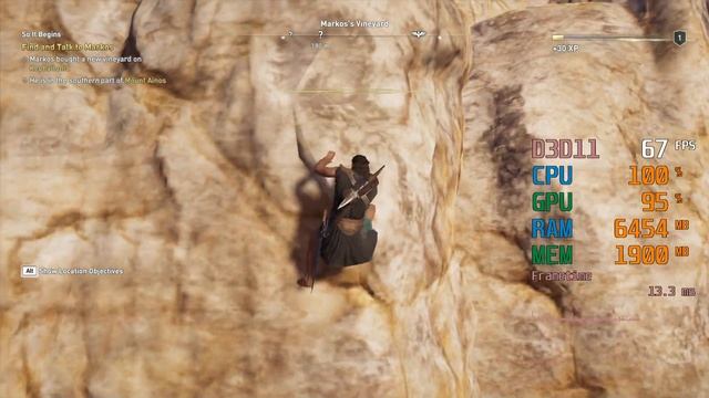 GeForce GTX 960 -- Intel Core i5-2500K -- Assassin's Creed AC Odyssey FPS Test смотреть онлайн