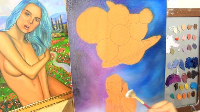 How to Paint Galaxy Using Oil | Philippines смотреть онлайн