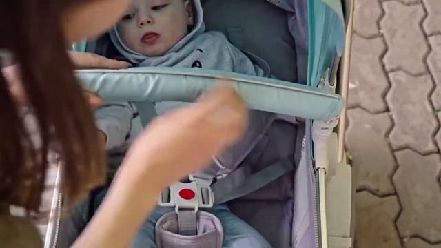 Роскошная детская коляска переноска, легкая дорожная с высокой посадкой, 3 в 1, популярная для мамы смотреть онлайн