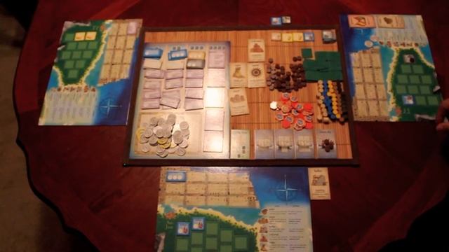 Puerto Rico board game 3 player game play example - Part 1/2 смотреть онлайн