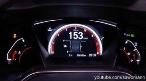 2017 Honda Civic 1.5 VTEC TURBO 182 HP 0-100 km/h & 0-100 mph Acceleration