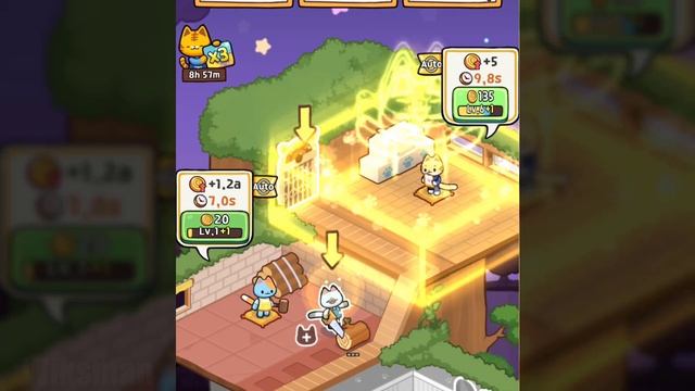 Idle Cat Tycoon - MAX LEVEL CAT TOWN EVOLUTION! смотреть онлайн
