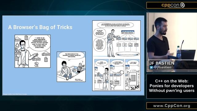 CppCon 2015: JF Bastien “C++ on the Web: Ponies for developers without pwn’ing users" смотреть онлайн