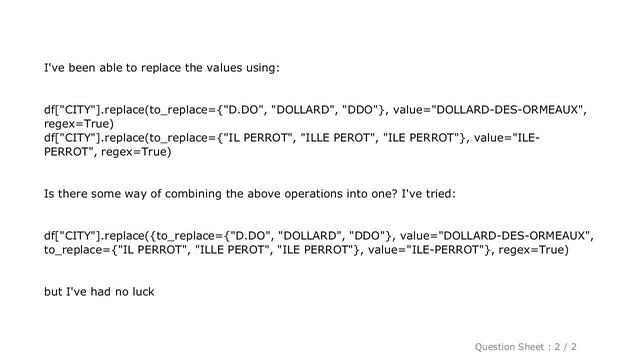 Pandas : Pandas replace multiple values at once смотреть онлайн