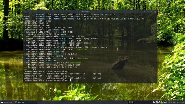 ArcoLinux : 2236 How to install nvidia-390, optimus-manager-qt and set the nvidia driver as default смотреть онлайн