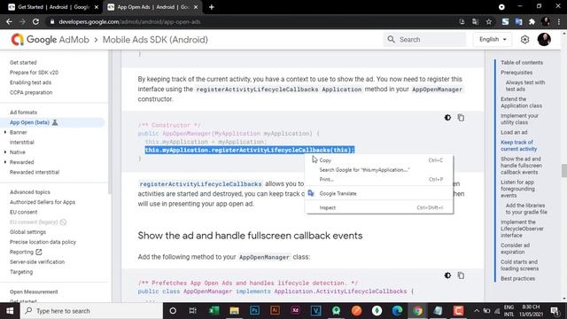 Open App Ads - Admob in Android Studio (2021) смотреть онлайн