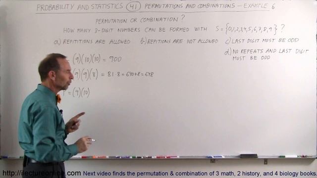 Probability & Statistics (41 of 62) Permutations and Combinations - Example 6 смотреть онлайн