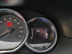 Панель приборов с температурой Рено Дастер Логан Сандеро