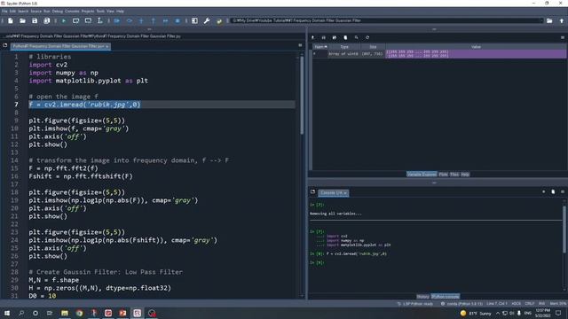 Python#7 Frequency Domain Filter: Gaussian Filter in Python смотреть онлайн