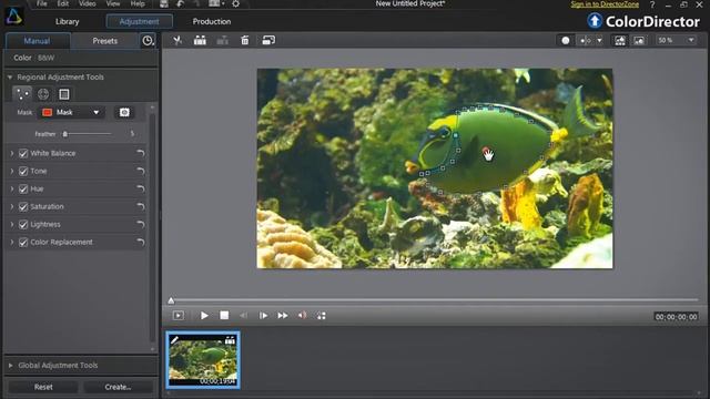 CyberLink ColorDirector - Changing the Color of a Moving Object with Selection Mask and Keyframes смотреть онлайн