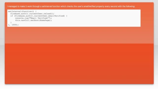 Firebase - How to detect/observe when Firebase user verified their email like onAuthStateChanged смотреть онлайн