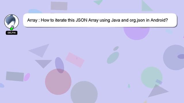 Array : How to iterate this JSON Array using Java and org.json in Android? смотреть онлайн