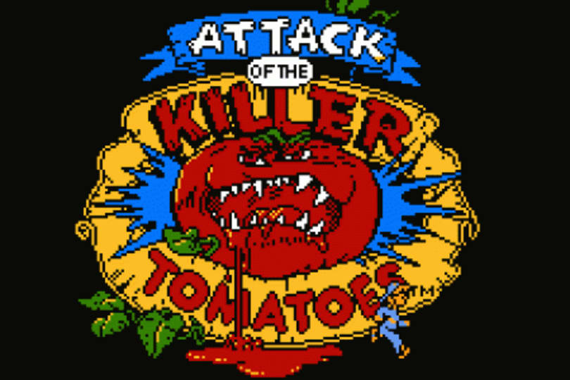 Attack of the Killer Tomatoes [NES Nintendo Dandy] короткая но веселая игра полное прохождение смотреть онлайн
