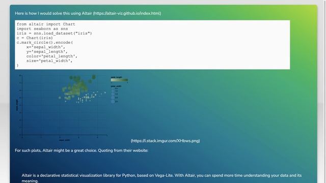 scatter plots in seaborn/matplotlib with point size and color given by continuous dataframe colu... смотреть онлайн