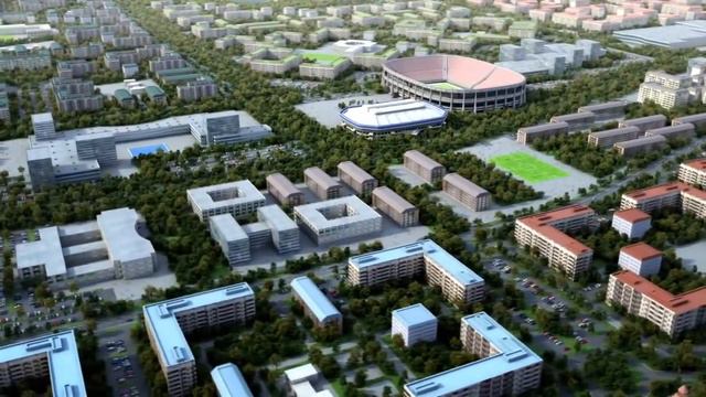 Мини-полис Куб-А - жилой комплекс в Краснодаре смотреть онлайн