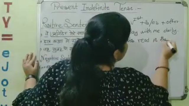 Present Indefinite Tense- Positive Sentence and Negative Sentence. Hindi to English translations смотреть онлайн