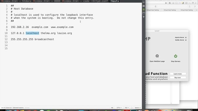 Setting up Apache Virtual Hosts смотреть онлайн